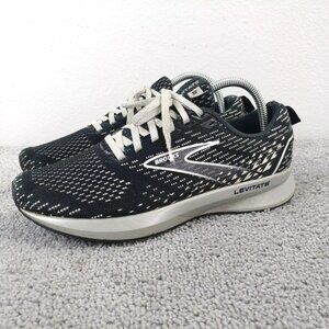 Brooks Levitate 5 Womens Size 8.5 Running Shoes Black White Gray Trainers